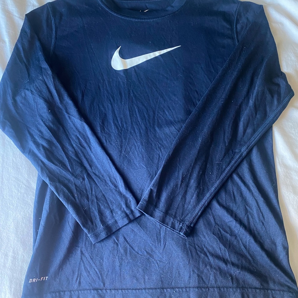Nike Navy Long Sleeve Tee